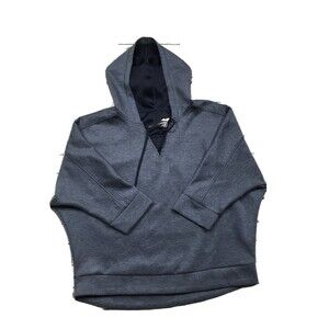 AVIA Womens blue Lace Up front Pullover Sweatshirt Top XL 16-18